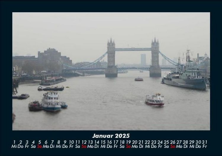 Produktbild: London 2025 Fotokalender DIN A5