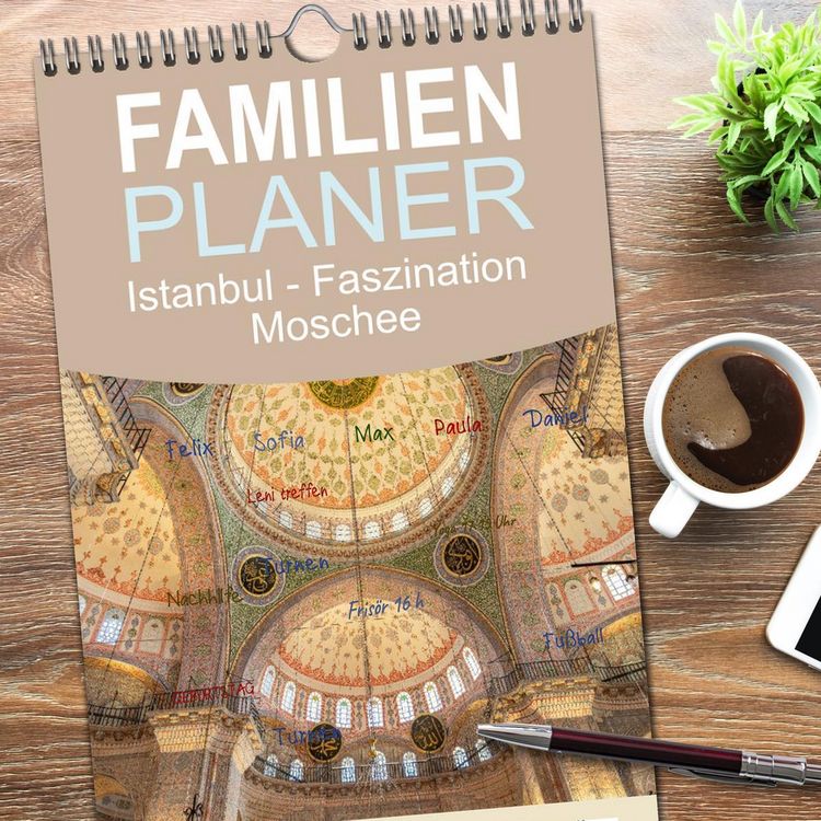 Produktbild: Familienplaner 2026 - Istanbul - Faszination Moschee mit 5 Spalten (Wandkalender, 21 x 45 cm) CALVENDO