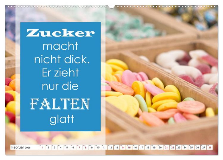 Produktbild: Liebe aus Zucker (Wandkalender 2026 DIN A2 quer), CALVENDO Monatskalender