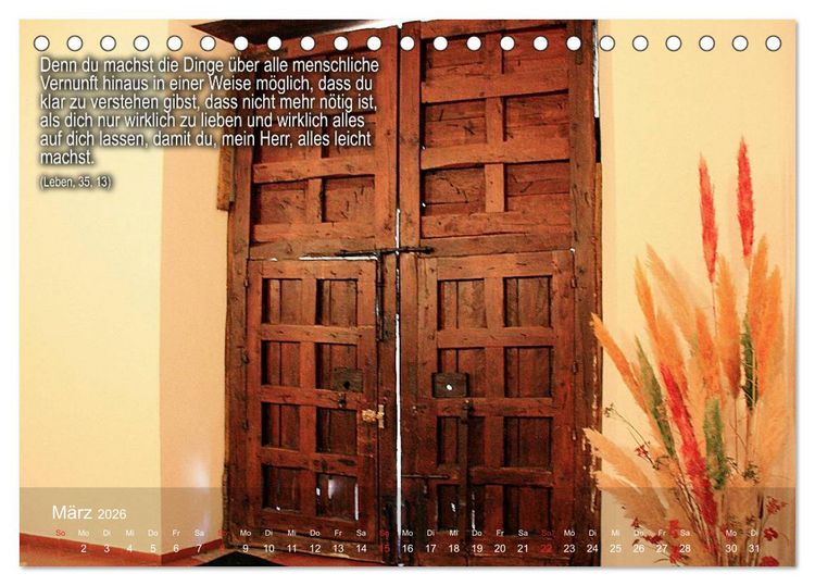 Produktbild: Auf den Spuren der Heilige Teresa von Avila (Tischkalender 2026 DIN A5 quer), CALVENDO Monatskalender