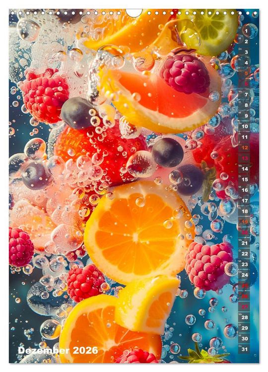 Produktbild: Fr&uuml;chtetraum - Jeden Monat eine fruchtige &Uuml;berraschung (Wandkalender 2026 DIN A3 hoch), CALVENDO Monatskalender