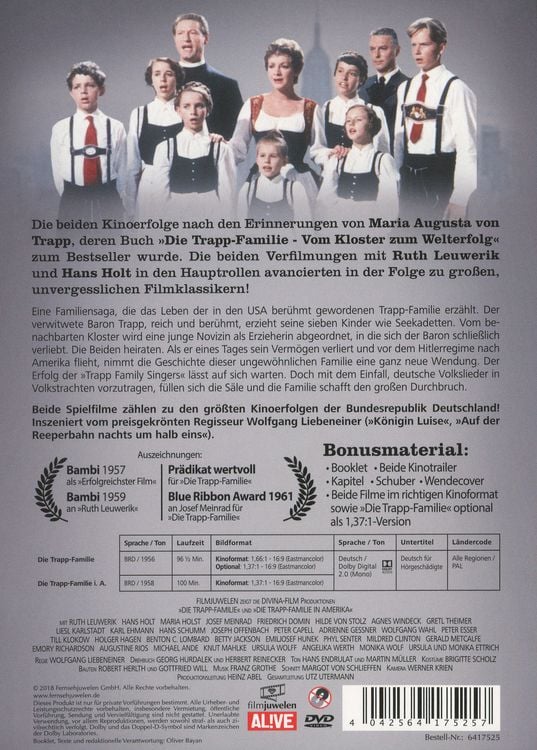 Produktbild: Die Trapp-Familie/Die Trapp-Familie in Amerika [2 DVDs]