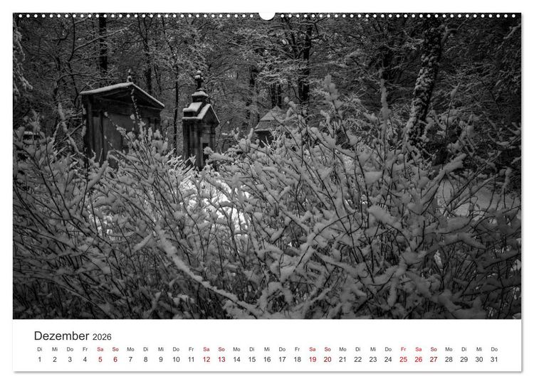 Produktbild: Wachgek&uuml;sst - Vom Zauber der Vergangenheit - S&uuml;dwestkirchhof Stahnsdorf (hochwertiger Premium Wandkalender 2026 DIN A2 quer), Kunstdruck in Hochglanz