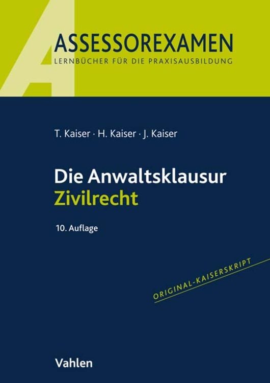 Produktbild: Die Anwaltsklausur Zivilrecht