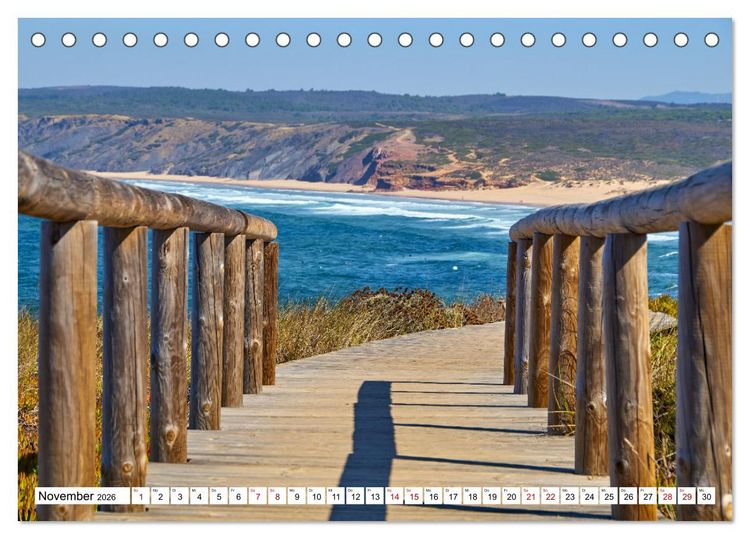 Produktbild: Algarve - Die wilde Westk&uuml;ste Costa Vicentina (Tischkalender 2026 DIN A5 quer), CALVENDO Monatskalender