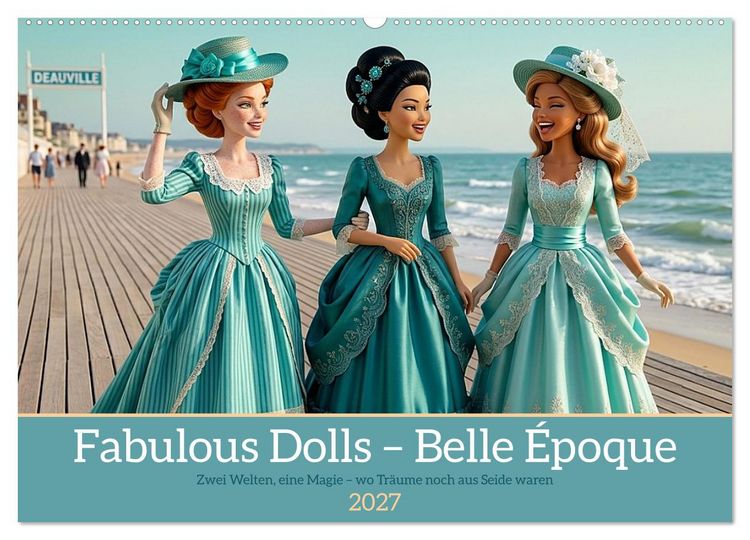 Produktbild: Fabulous Dolls &ndash; Belle &Eacute;poque (Wandkalender 2027 DIN A2 quer), CALVENDO Monatskalender