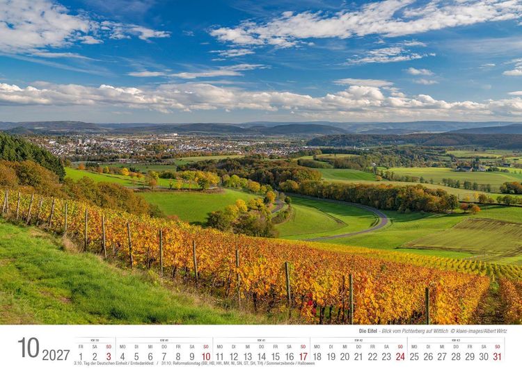 Produktbild: Eifel 2027 Bildkalender A3 Spiralbindung
