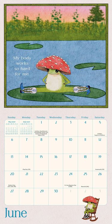 Produktbild: Little Frog's Guide to Self-Care Mini Wall Calendar 2027