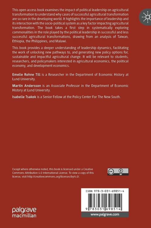 Produktbild: Political Leadership and Agricultural Transformation