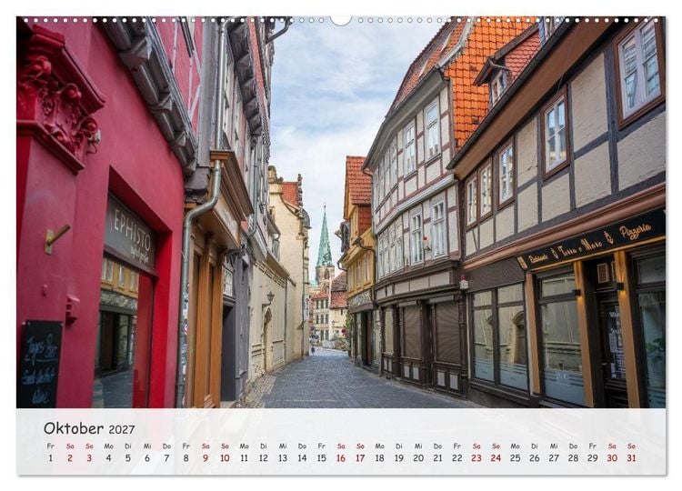 Produktbild: Quedlinburg - Die historische Altstadt (Wandkalender 2027 DIN A2 quer), CALVENDO Monatskalender