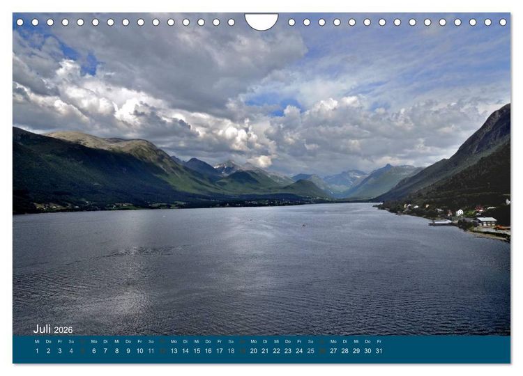 Produktbild: Norwegen atemberaubende Landschaft (Wandkalender 2026 DIN A4 quer), CALVENDO Monatskalender