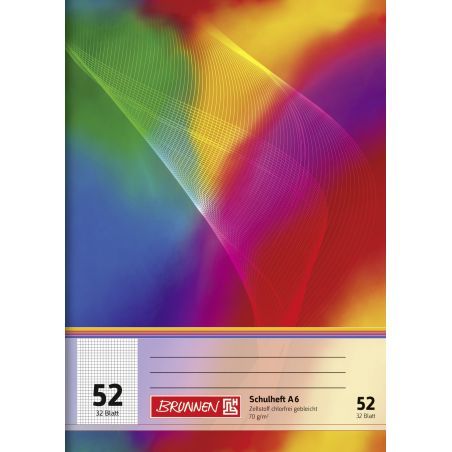 Produktbild: Brunnen Schulheft Premium Vivendi | A6, Lineatur 52, 32 Blatt, rot