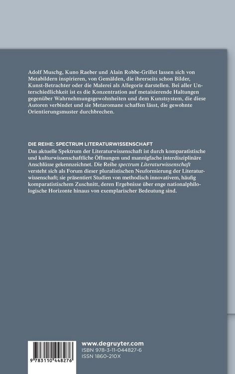 Produktbild: Metabilder in der Literatur