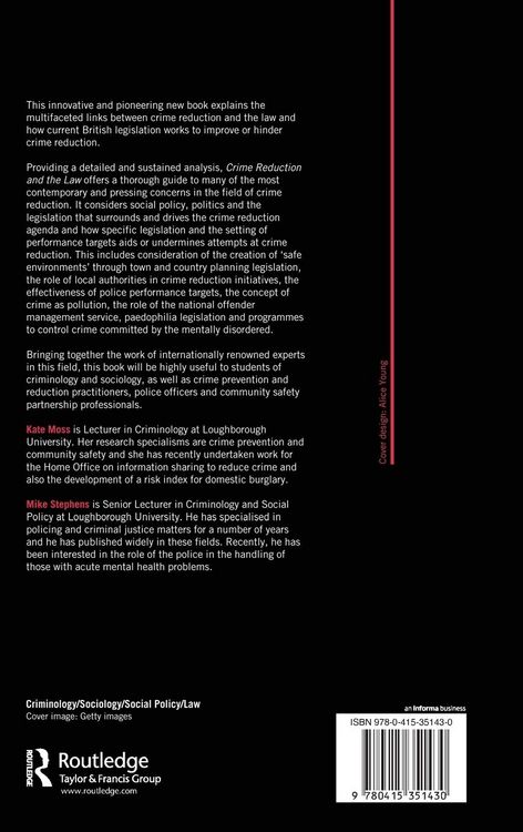Produktbild: Crime Reduction and the Law