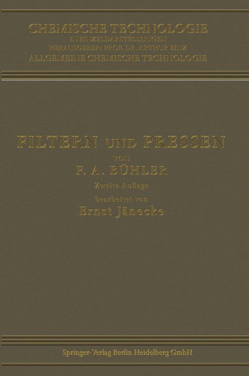 Produktbild: Filtern und Pressen zum Trennen von Fl&uuml;ssigkeiten und Festen Stoffen