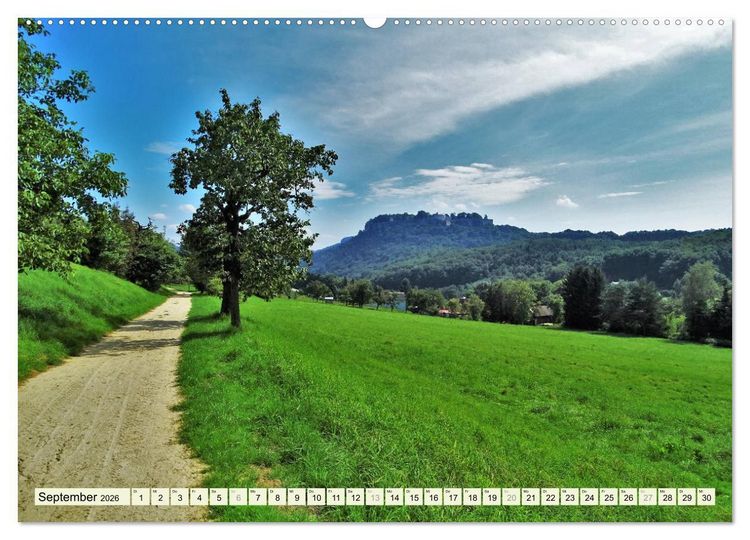 Produktbild: Wandererlebnisse in der S&auml;chsischen Schweiz (Wandkalender 2026 DIN A2 quer), CALVENDO Monatskalender
