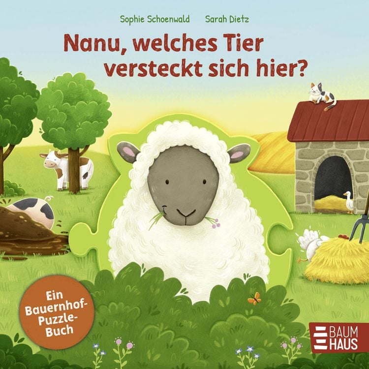 Produktbild: Nanu, welches Tier versteckt sich hier? Ein Bauernhof-Puzzle-Buch
