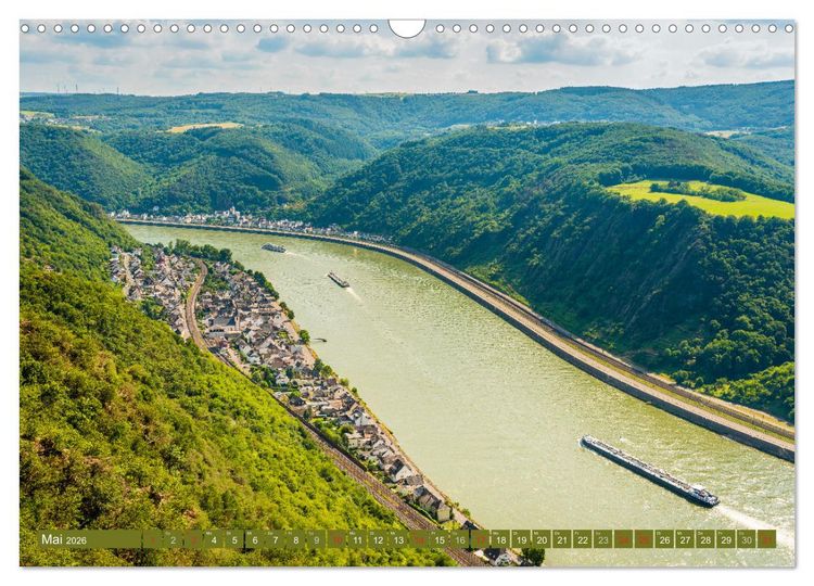 Produktbild: Kulturlandschaft Oberes Mittelrheintal I (Wandkalender 2026 DIN A3 quer), CALVENDO Monatskalender