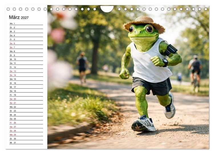 Produktbild: Sportfrosch (Wandkalender 2027 DIN A4 quer), CALVENDO Monatskalender