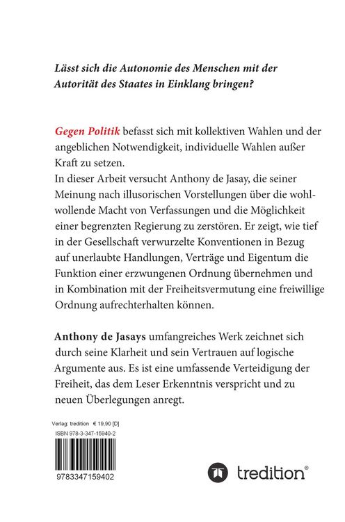 Produktbild: Gegen Politik
