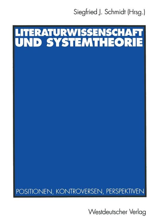 Produktbild: Literaturwissenschaft und Systemtheorie