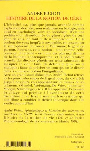 Produktbild: Histoire de la notion de g&egrave;ne