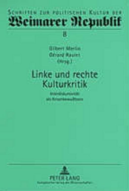 Produktbild: Linke und rechte Kulturkritik