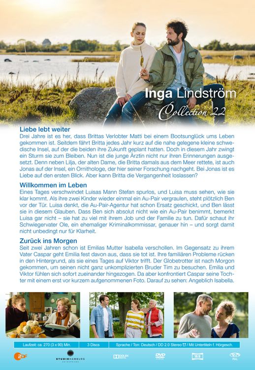 Produktbild: Inga Lindstr&ouml;m Collection 22 [3 DVDs]