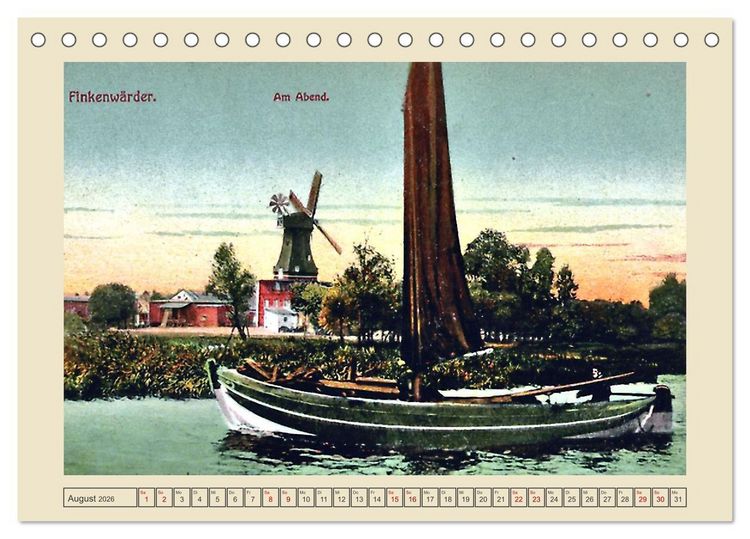 Produktbild: Gru&szlig; aus Finkenwerder (Tischkalender 2026 DIN A5 quer), CALVENDO Monatskalender