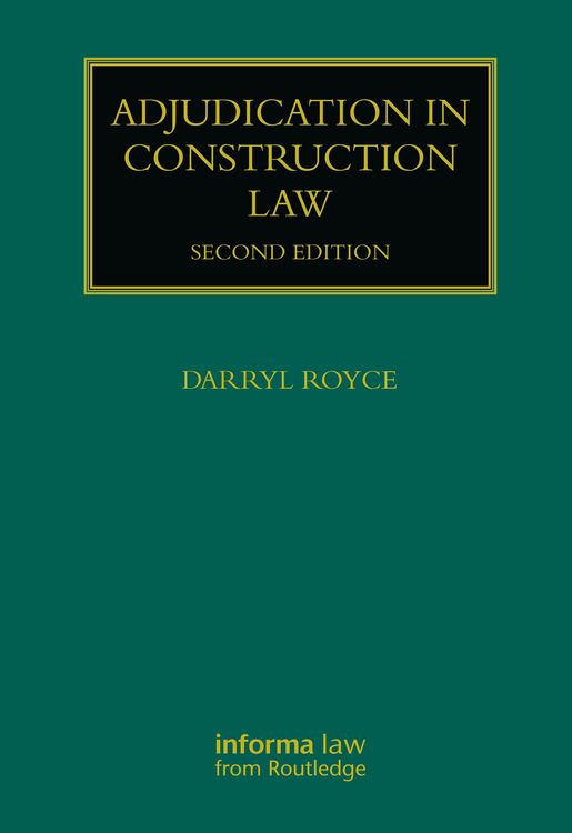 Produktbild: Royce, D: Adjudication in Construction Law