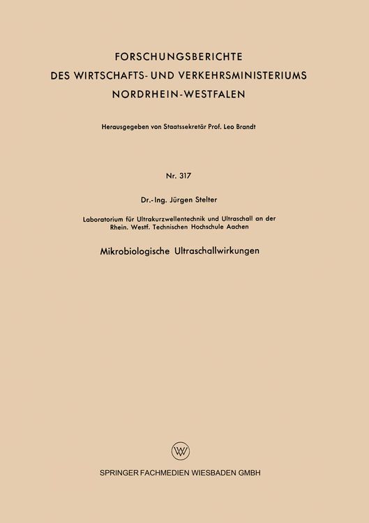 Produktbild: Mikrobiologische Ultraschallwirkungen
