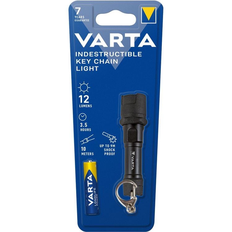 Produktbild: Varta Indestructible Key Chain Light 16701101421 LED Mini-Taschenlampe batteriebetrieben 12 lm 3.5 h 19 g
