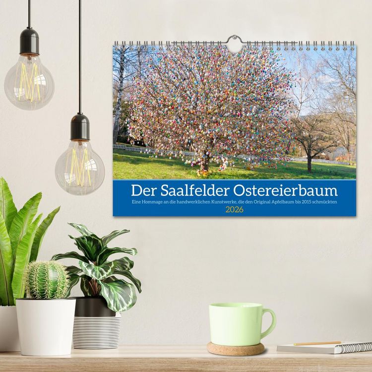 Produktbild: Der Saalfelder Ostereierbaum (Wandkalender 2026 DIN A4 quer), CALVENDO Monatskalender