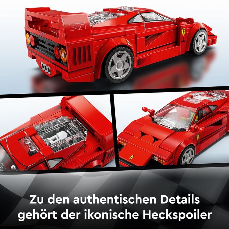 Produktbild: LEGO Speed Champions Ferrari F40 Supersportwagen, Spielzeugauto 76934