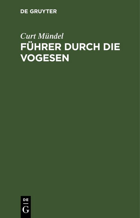 Produktbild: F&uuml;hrer durch die Vogesen