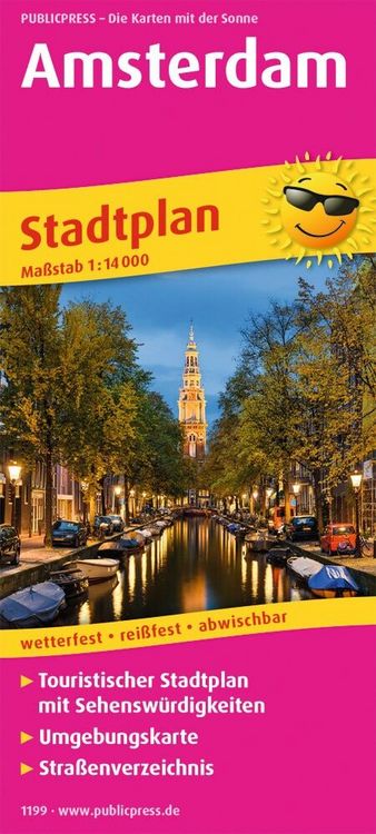 Produktbild: Publicpress Stadtplan Amsterdam 1:14.000