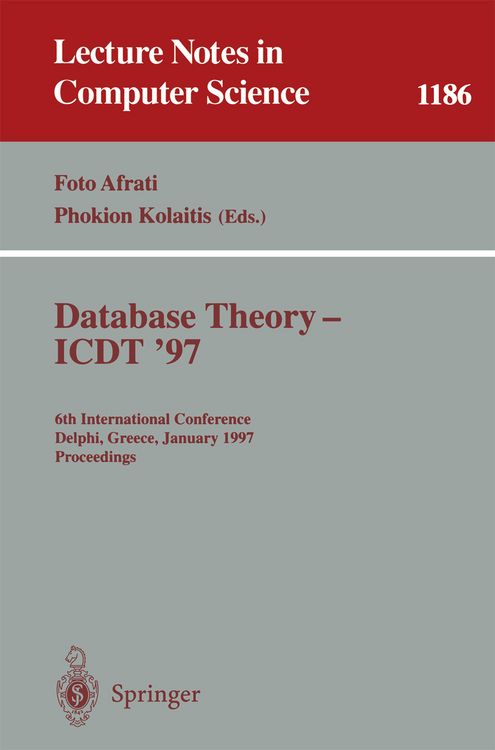 Produktbild: Database Theory - ICDT '97