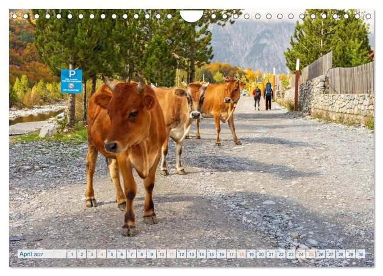 Produktbild: Abenteuer Theth - Unterwegs in den Albanischen Alpen (Wandkalender 2027 DIN A4 quer), CALVENDO Monatskalender