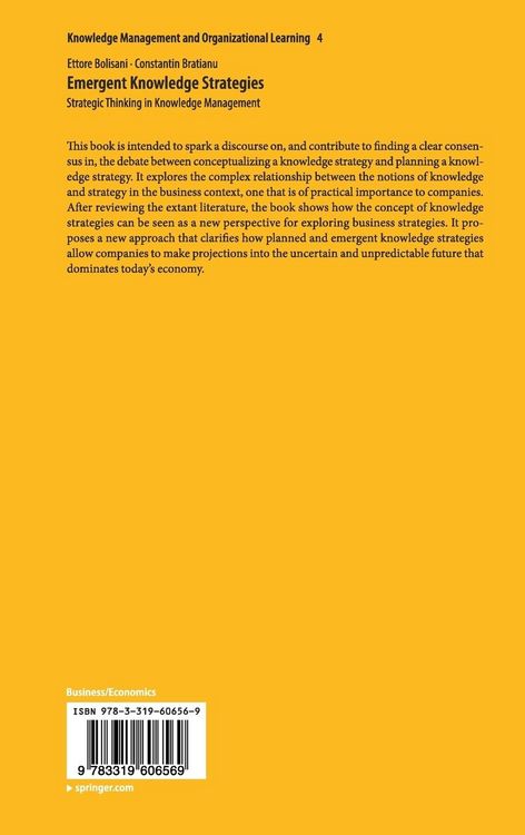 Produktbild: Emergent Knowledge Strategies