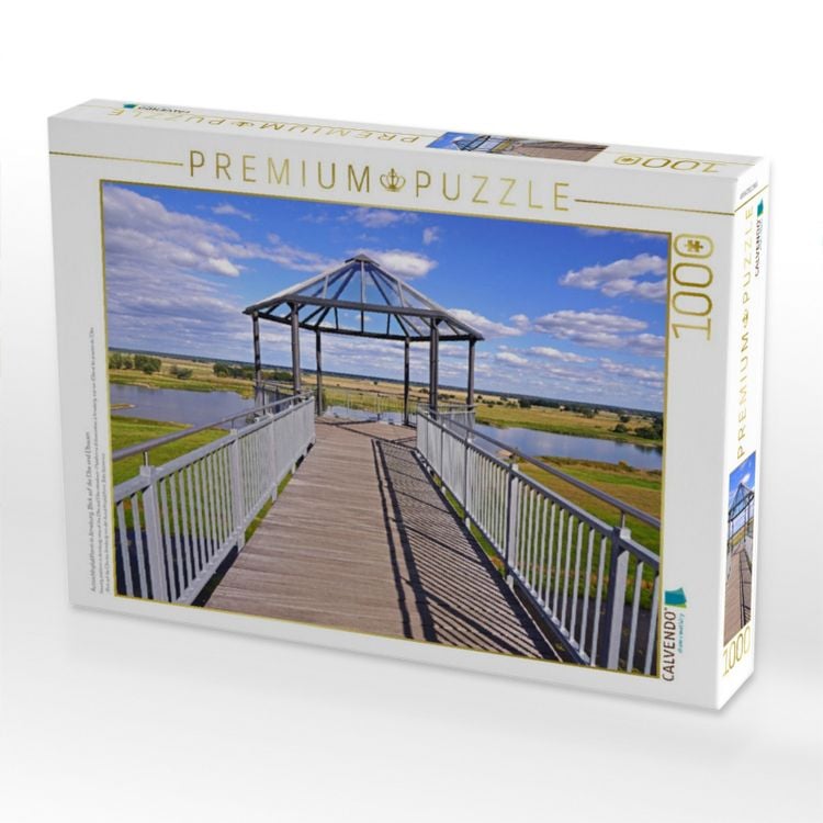 Produktbild: CALVENDO Puzzle Aussichtsplattform in Arneburg, Blick auf die Elbe und Elbauen | 1000 Teile Lege-Gr&ouml;&szlig;e 64x48cm Foto-Puzzle f&uuml;r gl&uuml;ckliche Stunden