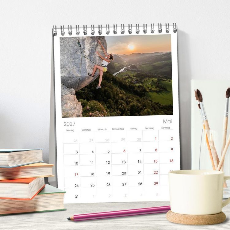 Produktbild: Tischplaner 2027 - Climbing Solutions - Bergsport weltweit (A5 Tischkalender zum Aufstellen) CALVENDO