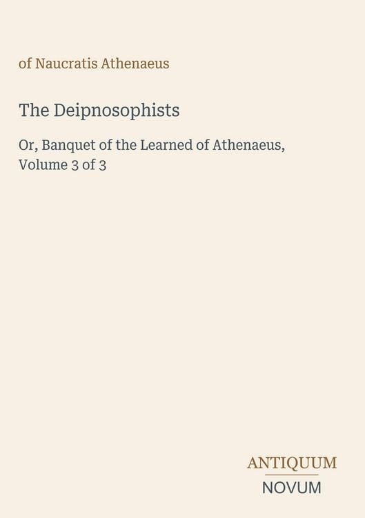 Produktbild: The Deipnosophists