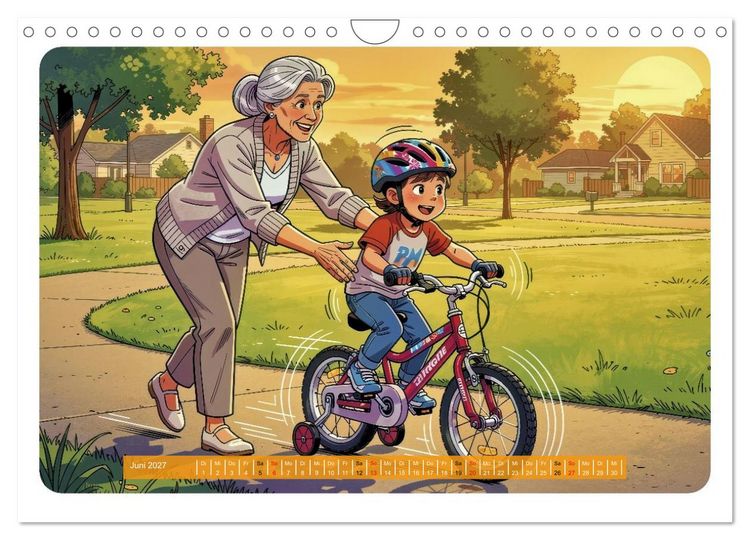 Produktbild: Mein erstes Fahrrad - Comic (Wandkalender 2027 DIN A4 quer), CALVENDO Monatskalender