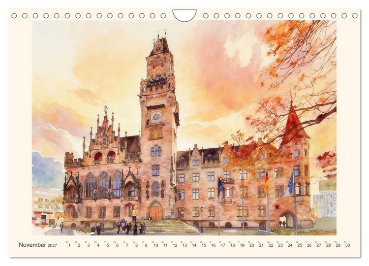 Produktbild: Charmantes Saarland (Wandkalender 2027 DIN A4 quer), CALVENDO Monatskalender