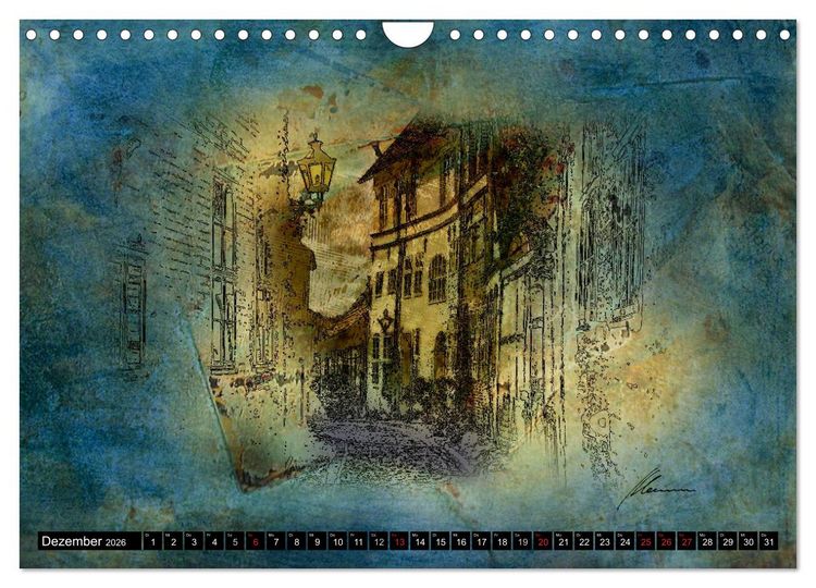 Produktbild: L&uuml;neburger Skizzen (Wandkalender 2026 DIN A4 quer), CALVENDO Monatskalender
