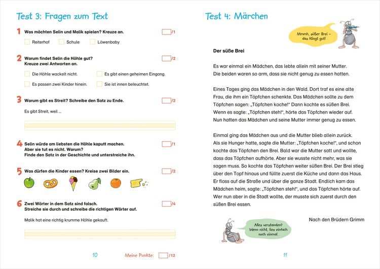 Produktbild: Fit f&uuml;r Lesetests 2. Klasse. Mein Testheft
