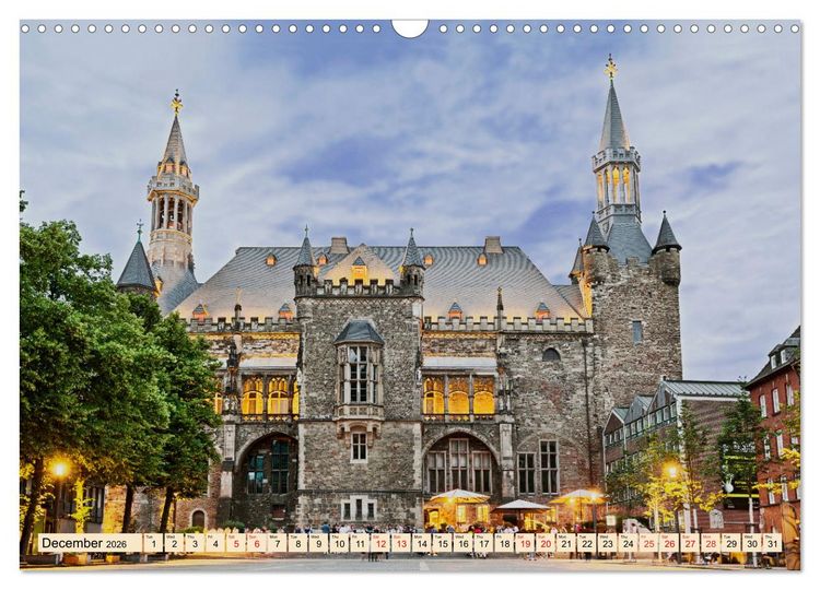 Produktbild: IMPERIAL CITY OF AACHEN (Wall Calendar 2026 DIN A3 landscape), CALVENDO 12 Month Wall Calendar