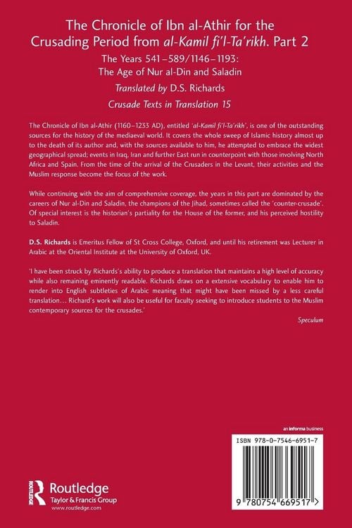 Produktbild: The Chronicle of Ibn al-Athir for the Crusading Period from al-Kamil fi'l-Ta'rikh. Part 2