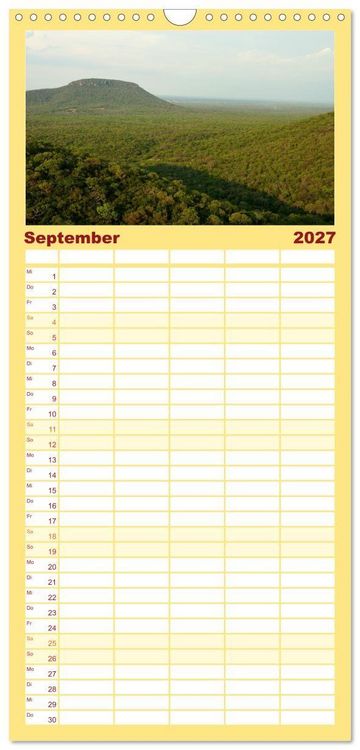 Produktbild: Familienplaner 2027 - Bolivien - Eine Wanderreise mit 5 Spalten (Wandkalender, 21 x 45 cm) CALVENDO