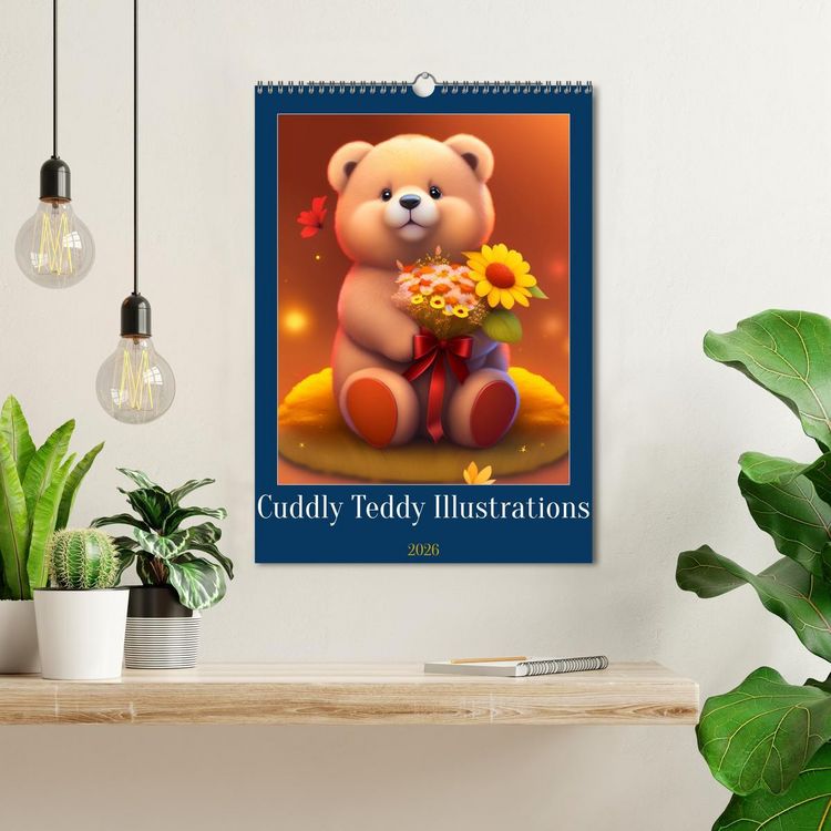 Produktbild: Cuddly Teddy Illustrations (Wall Calendar 2026 DIN A3 portrait), CALVENDO 12 Month Wall Calendar